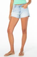 Roxy Golden Waves Embroidered Denim Cutoff Shorts