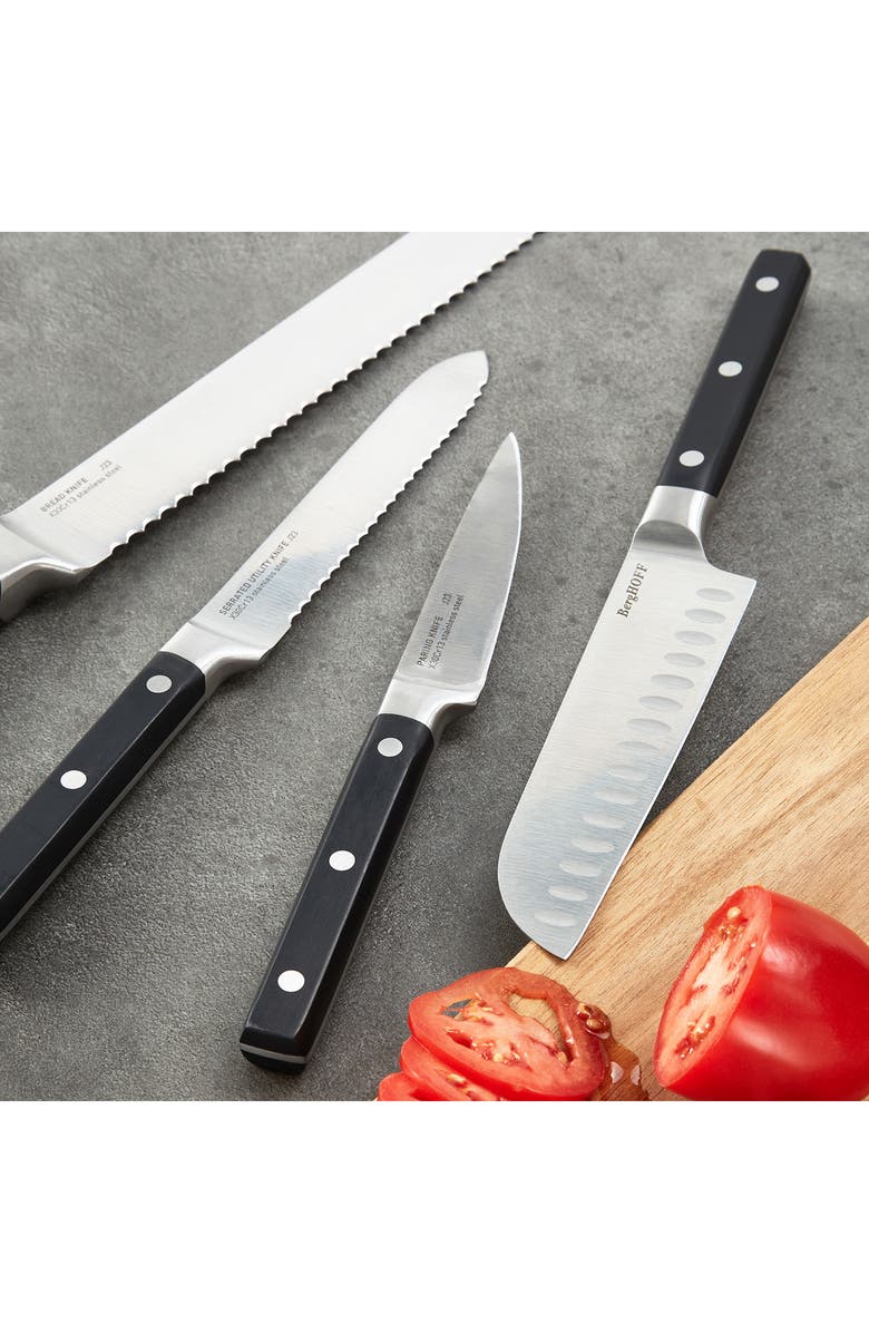 BergHOFF DiNA Gene 4-Piece Knife Set, Alternate, color, Black