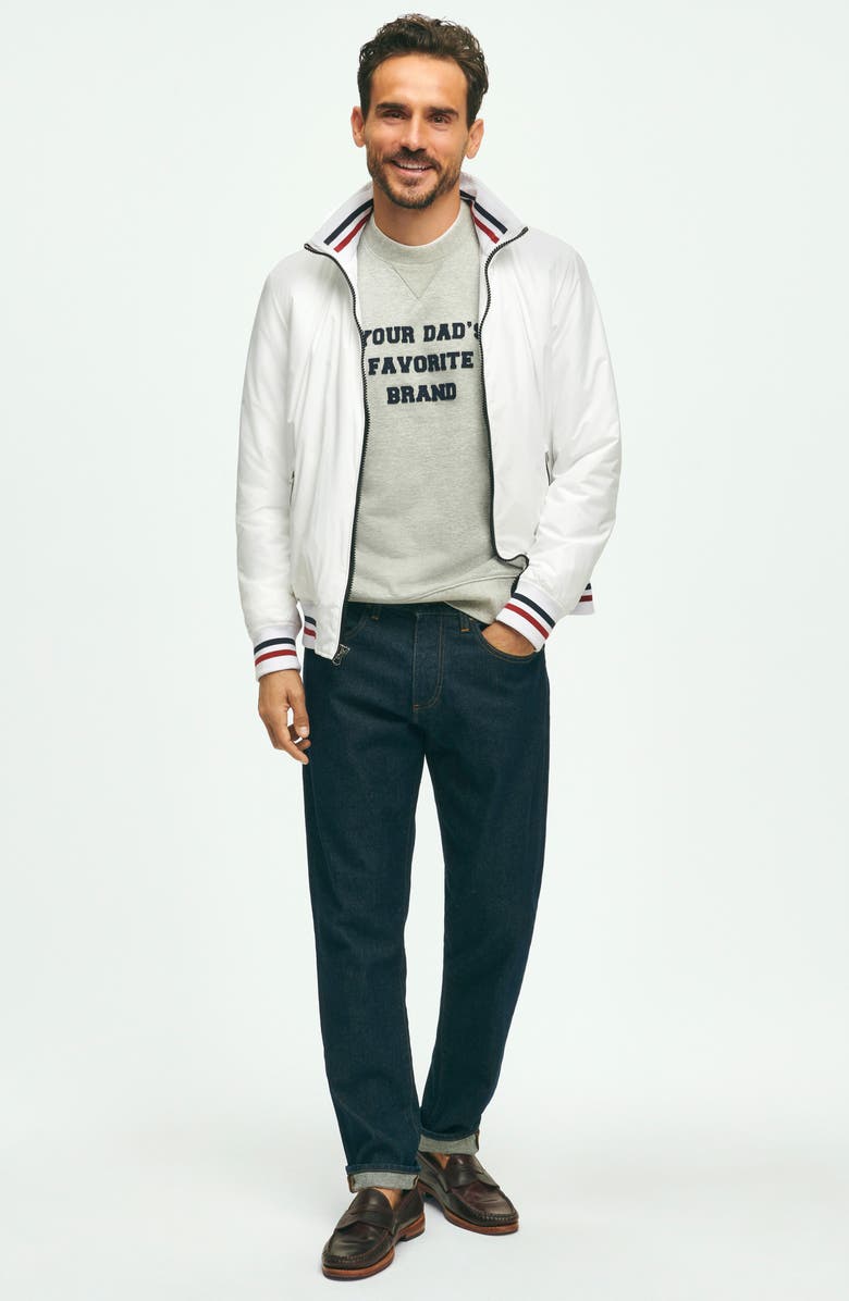 Brooks Brothers Water Repellent Windbreaker Jacket with Hood, Alternate, color,