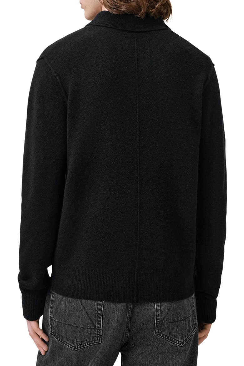 Statten Polo Sweater, Alternate, color, BLACK