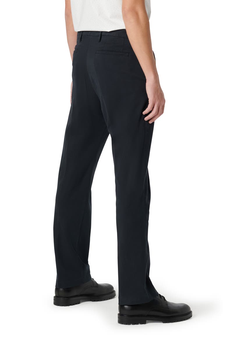 Flat Front Stretch Chinos, Alternate, color, BLACK