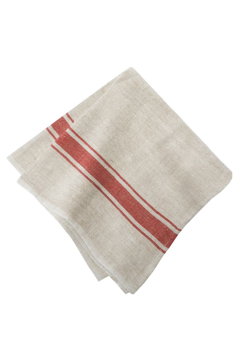 Marseille Napkins - Set of 4, Alternate, color, Red, Natural 20" x 20"
