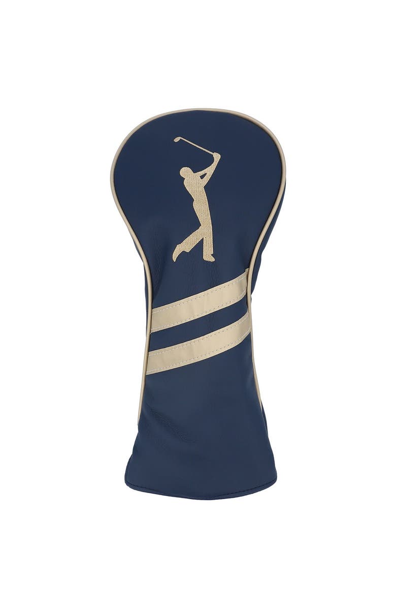 TOURNAMENT SOLUTIONS Navy/Gold THE PLAYERS Championship Vintage Pro-Style Driver Cover, Main, color, Navy