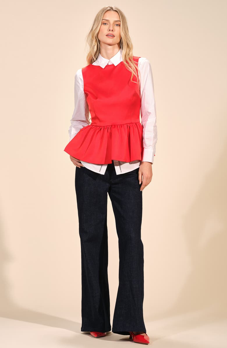 Isaac Mizrahi New York High Waist Straight Leg Jeans, Alternate, color, Rinse