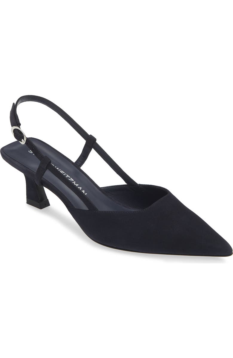 Stuart Weitzman Vinnie 50 Slingback Pump, Main, color, Marine Blue