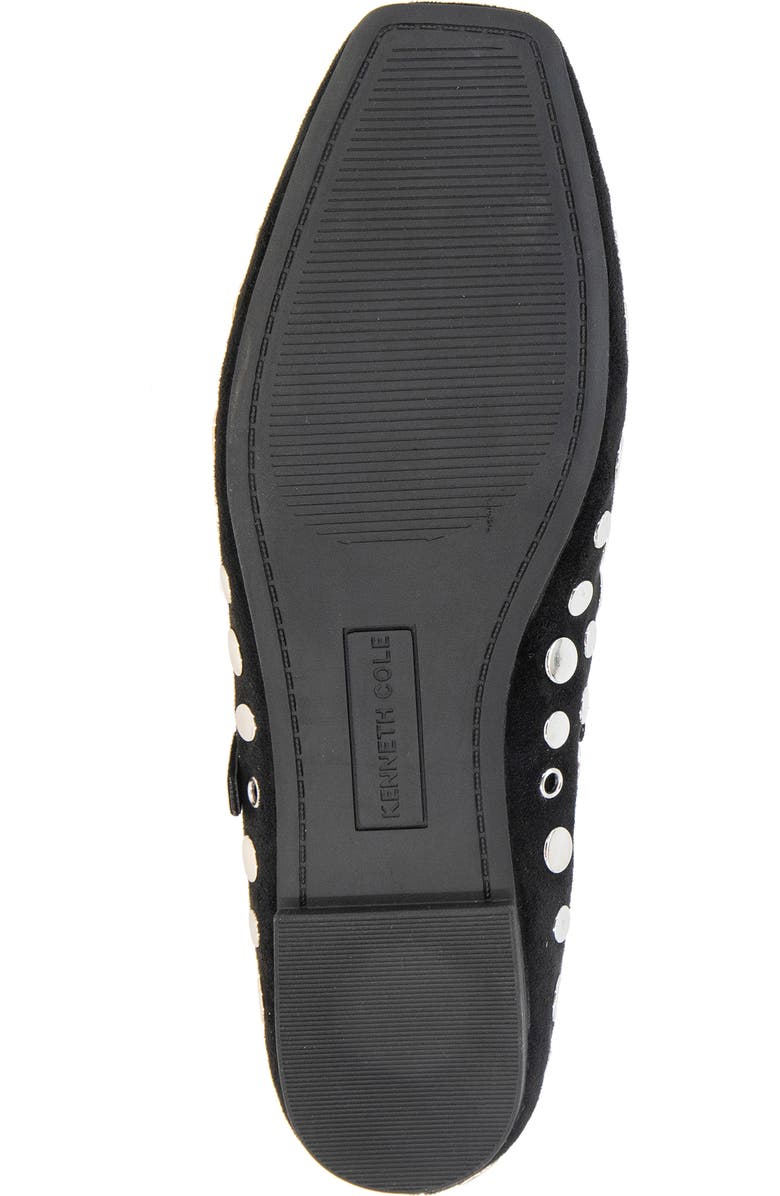 Kenneth Cole Jasper Stud Mary Jane Flat, Alternate, color, Black