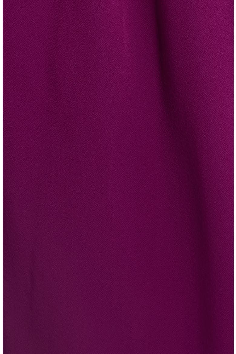 Blouson Long Sleeve Fit & Flare Midi Dress, Alternate, color, BEET
