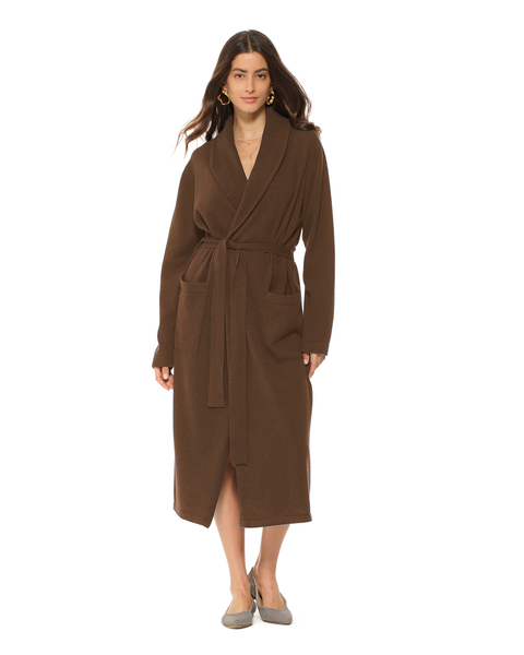 Pure Cashmere Knit Robe