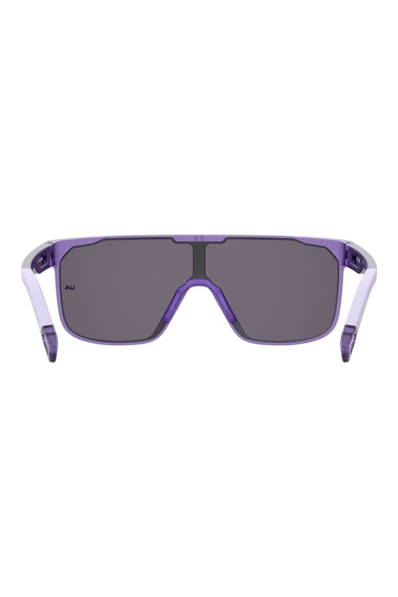 Define 99mm Oversize Mirror Shield Sunglasses, Alternate, color, MATTE VIOLET