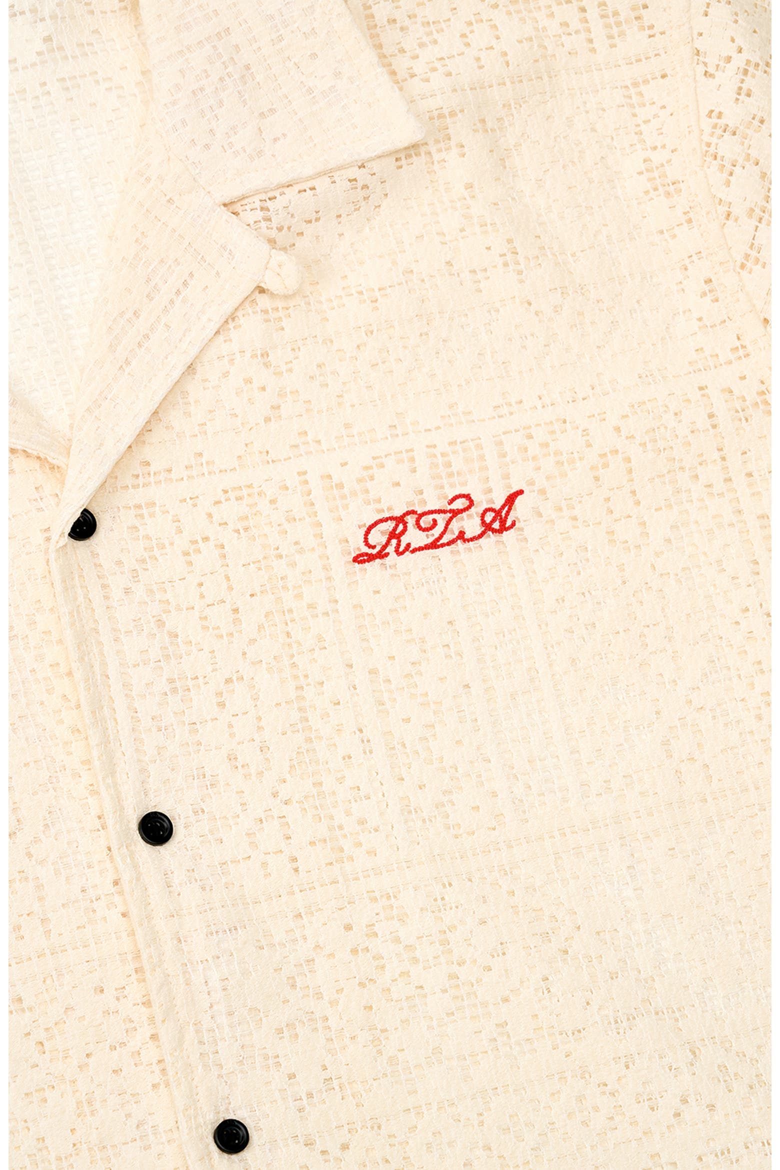 Cursive Study Notes RtA Nathan Oversized Open Weave Button-Up Camp Shirt (Men) | Nordstrom