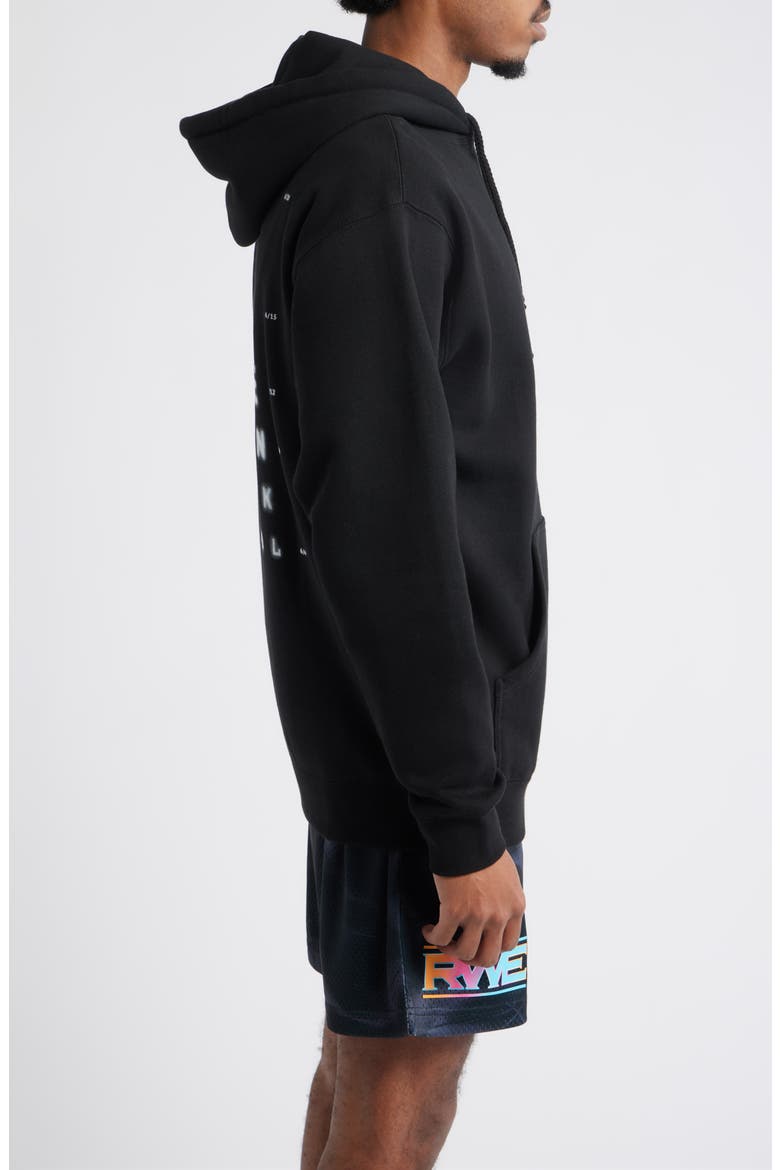 Vision Test Graphic Print Hoodie, Alternate, color, BLACK