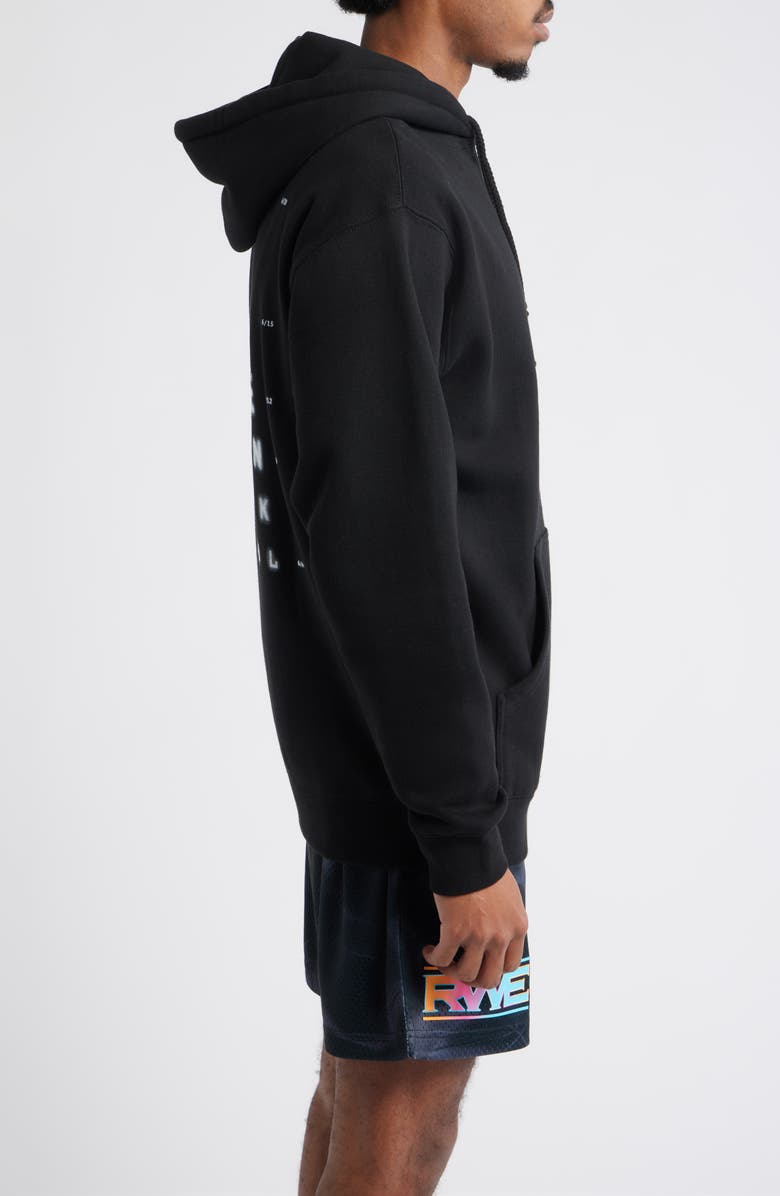 OVERTIME Vision Test Graphic Print Hoodie, Alternate, color, Black