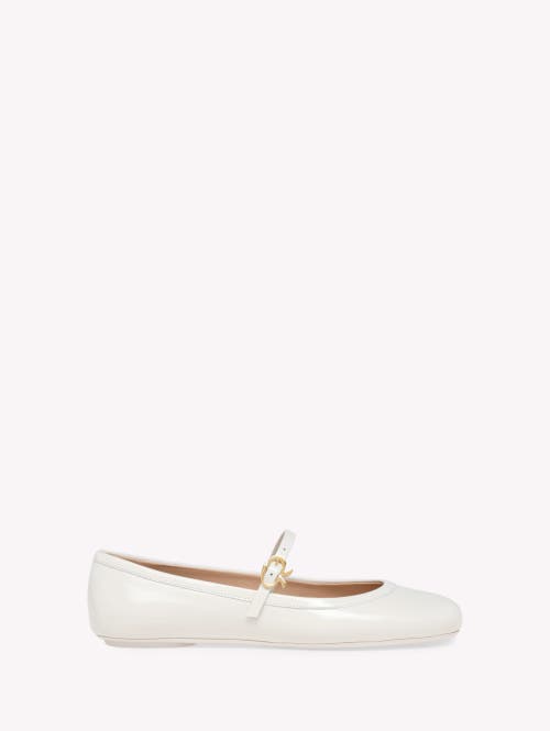 Shop Gianvito Rossi Carla Ballerina In White