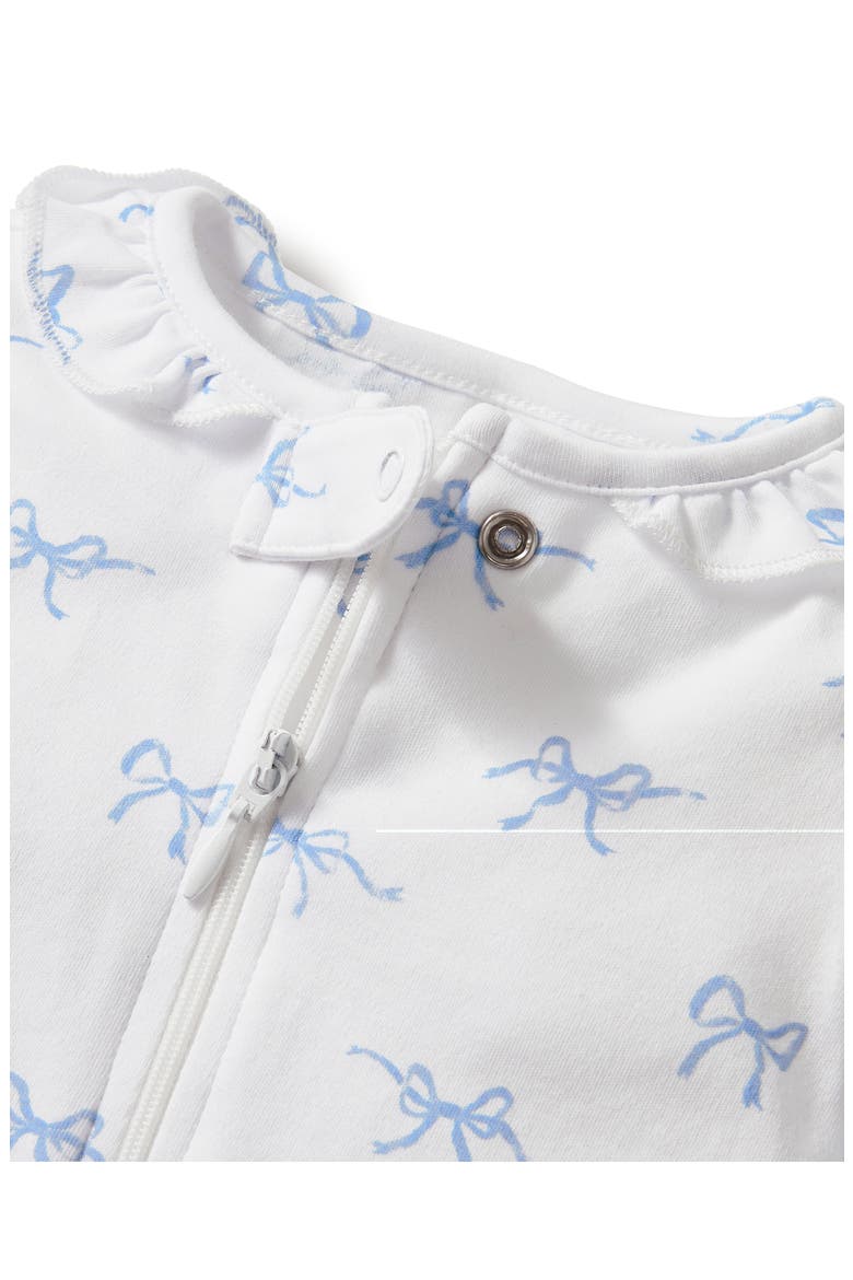 Pima Cotton Footie Romper, Alternate, color, WHITE