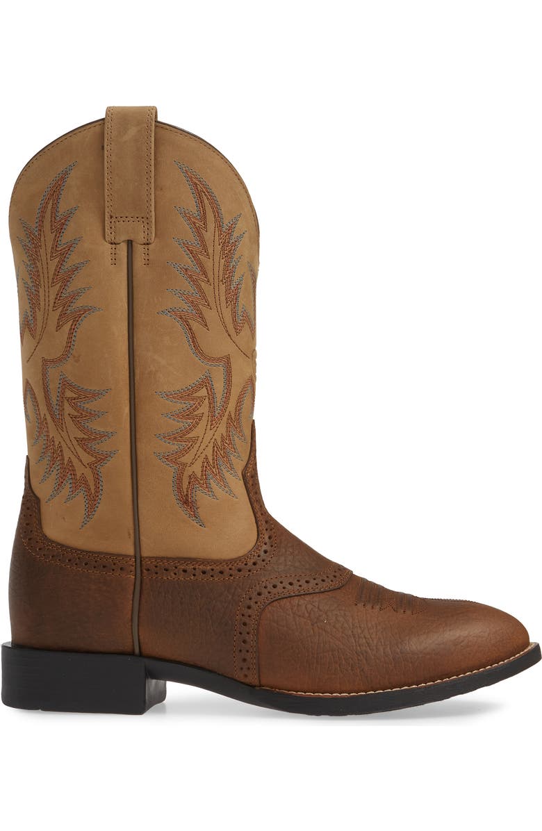 Ariat Heritage Stockman Cowboy Boot, Alternate, color, Brown