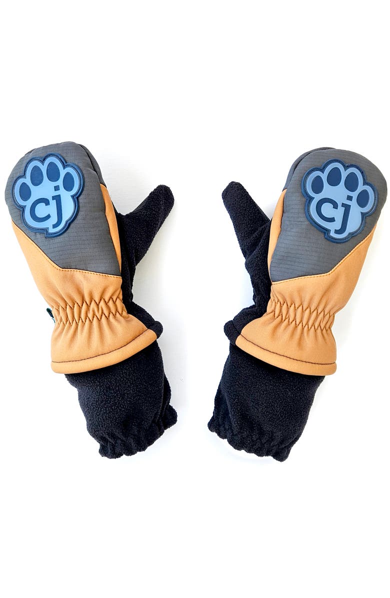 carter joey Magic Mittens Brown & Blue Waterproof Toddler Winter Mittens, Main, color, Multicolored