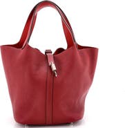 Pre-Owned Hermes Eclat Picotin Lock Bag Clemence MM