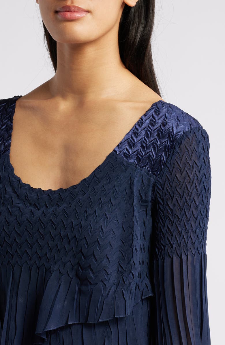 Komarov Tiered Maxi Cocktail Dress, Alternate, color, 