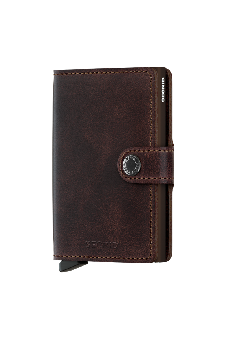 Miniwallet Vintage, Main, color, Chocolate