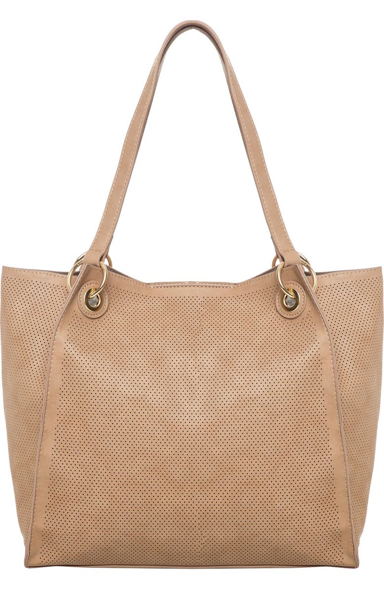 Urban Originals Wonder Perforated Vegan Leather Tote, Main, color,