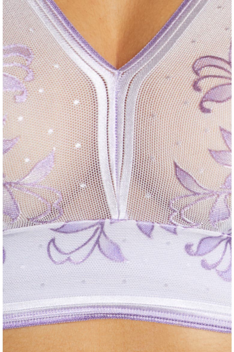 Net Effect Bralette, Alternate, color, PURPLE HEATHER MULTI