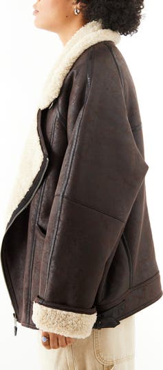 BDG Urban Outfitters Ella Faux Shearling Lined Faux Leather