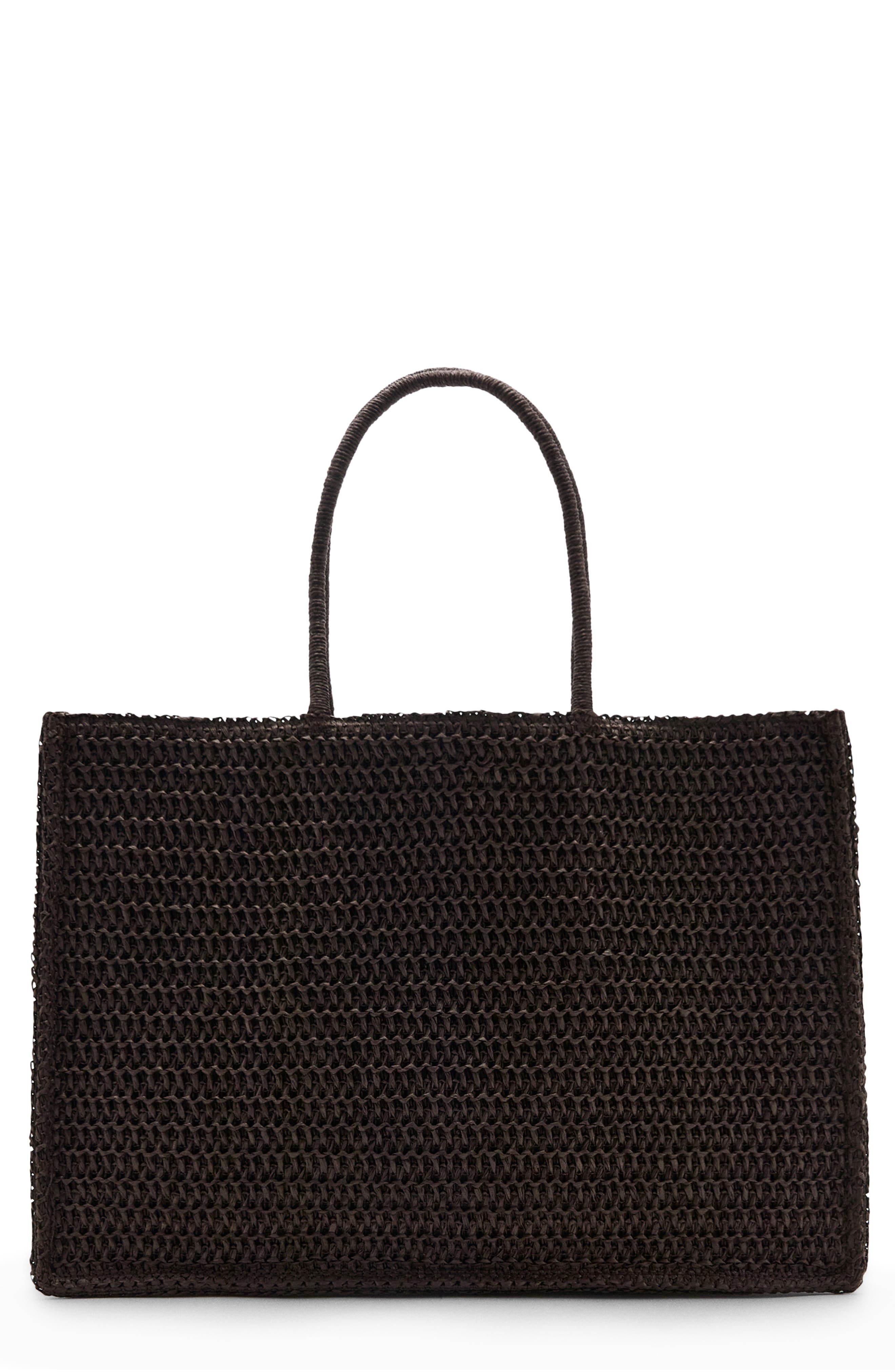 MANGO Natural Fiber Tote, Main, color, 