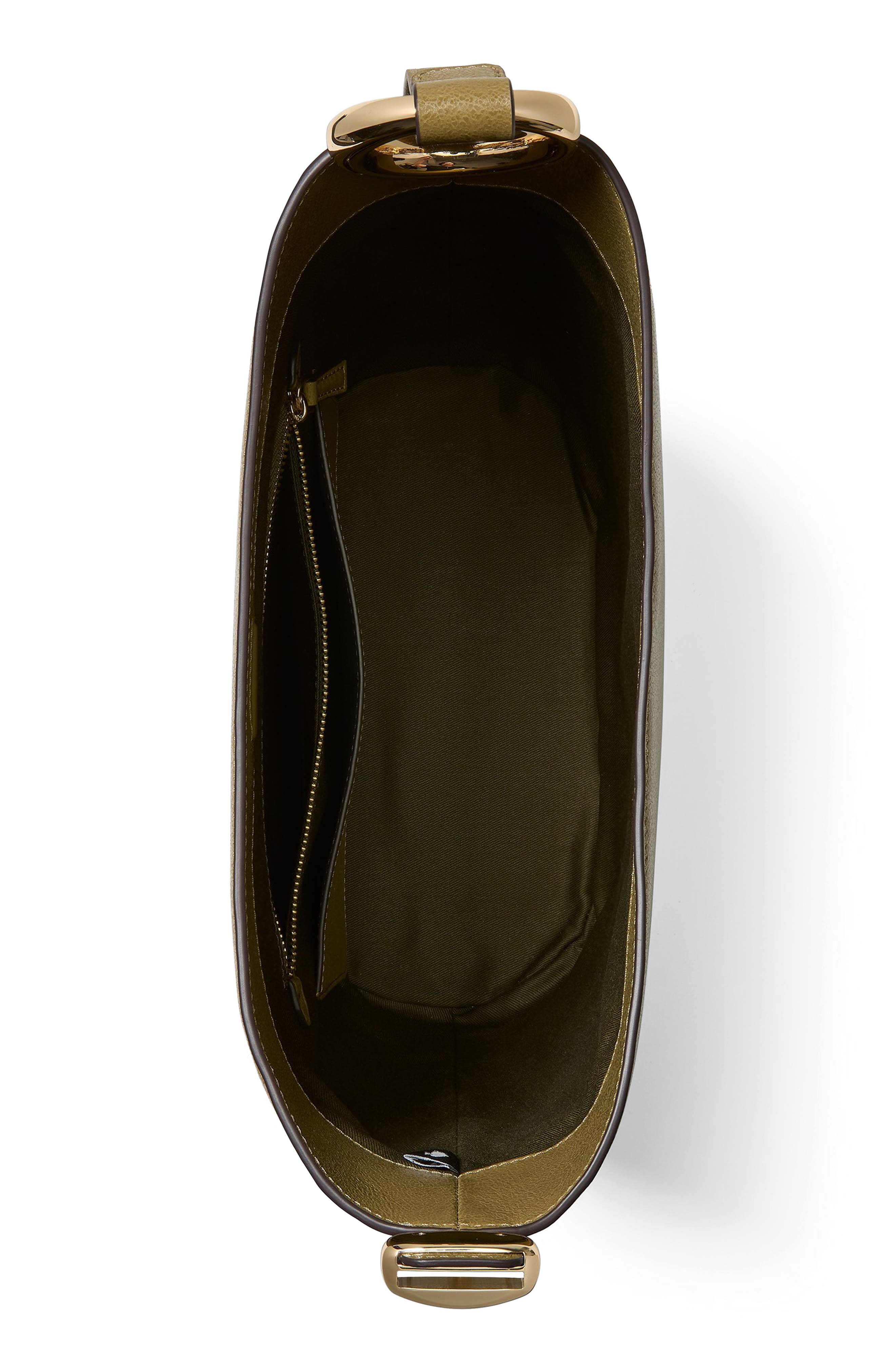 Kate Spade New York halo glazed leather bucket bag, Alternate, color, Dried Thyme