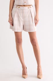 Derek Lam 10 Crosby Boswell Plaid Shorts