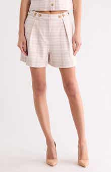 Derek Lam 10 Crosby Boswell Plaid Shorts