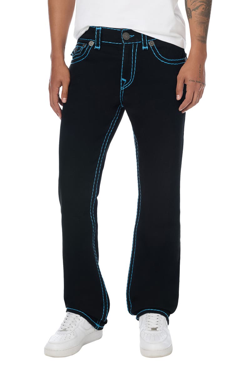 Ricky Super T Flap Straight Leg Jeans, Main, color, 2SB BLACK RINSE
