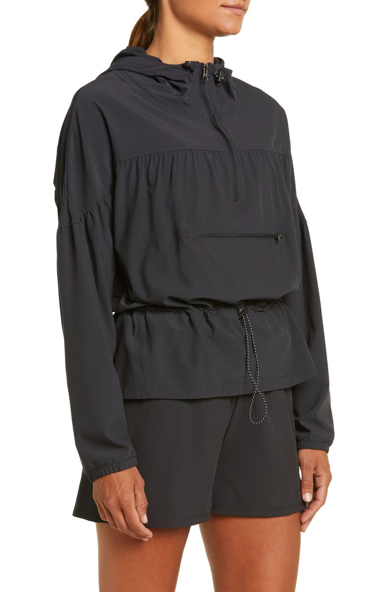Zella Excursion Hooded Packable Anorak, Alternate, color,