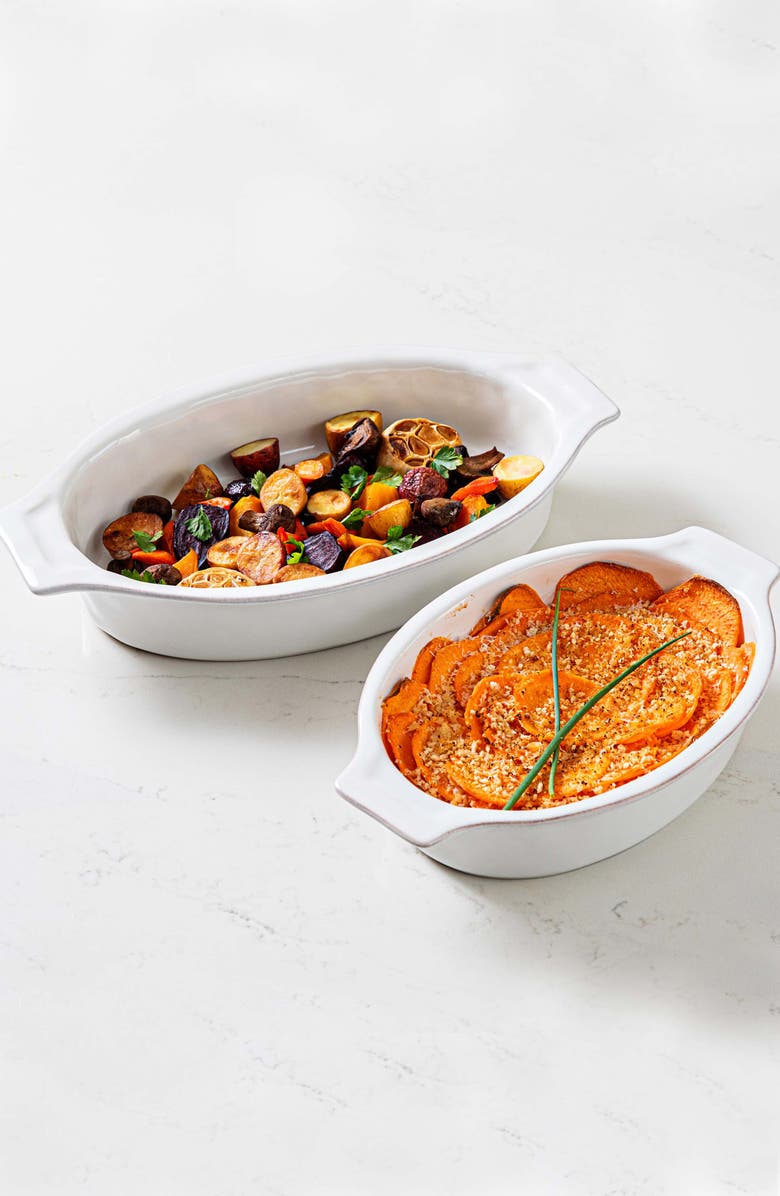 Juliska Puro Oval Baker, Alternate, color, Whitewash