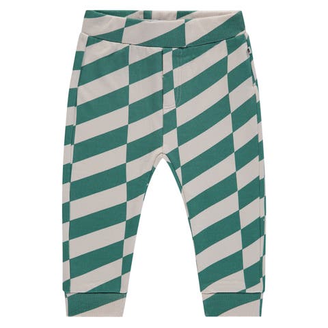 Asymmetrical Print Sweatpants