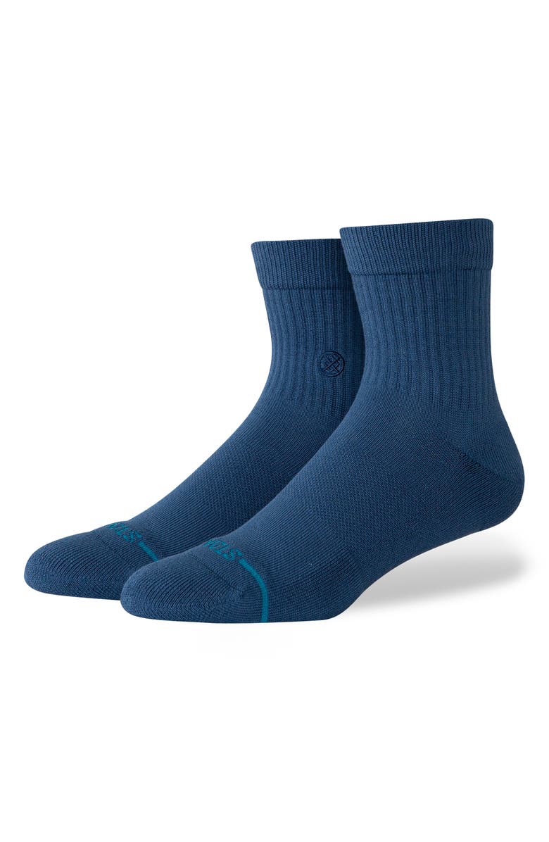 Stance Icon Quarter Socks, Alternate, color, Dark Royal