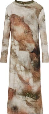 Desigual Long Sleeve Jersey Dress