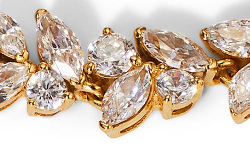 Nadri Sav Cubic Zirconia Cluster Flex Bracelet In Gold