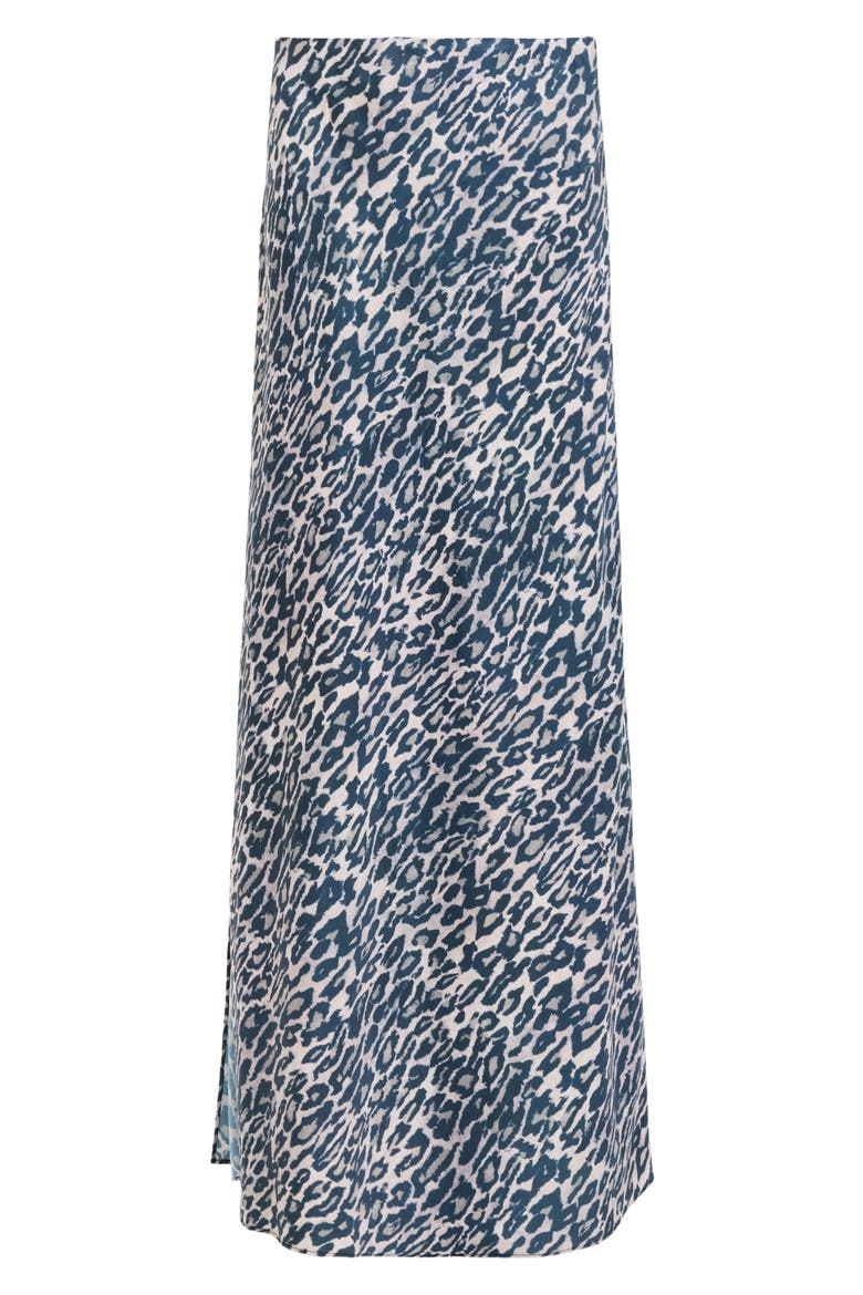 Bryony Leopard Print Satin Maxi Skirt, Alternate, color, ANITA SOFT PINK