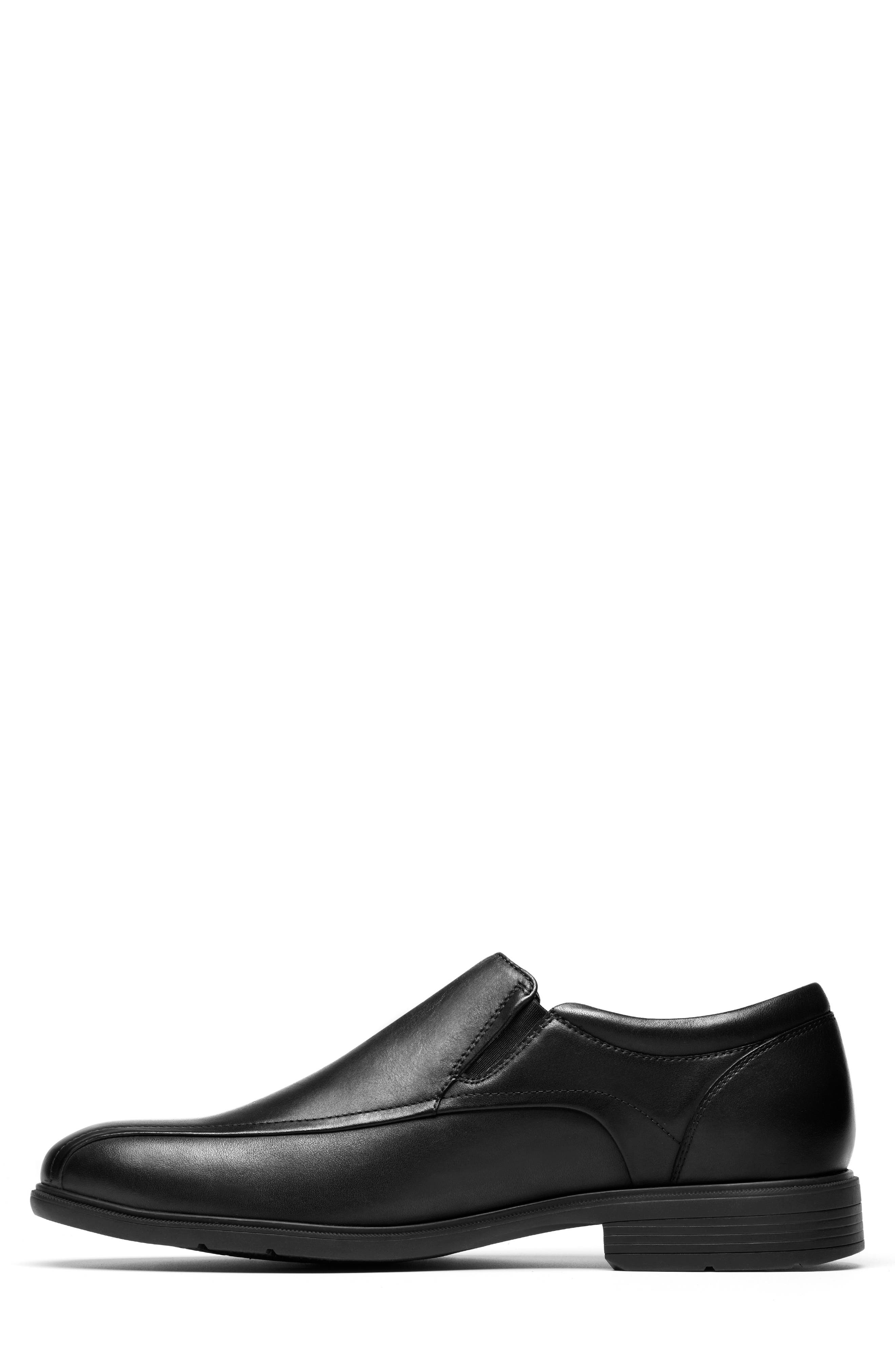 Clarks<sup>®</sup> Steadwell Slip-On Derby, Alternate, color, Black Leather