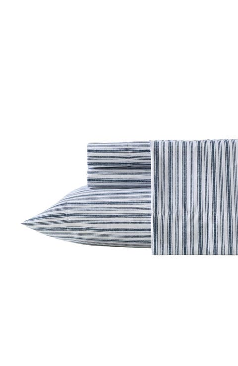 Lakefront Embossed Stripe Microfiber Comforter, Sheets & Throw Set