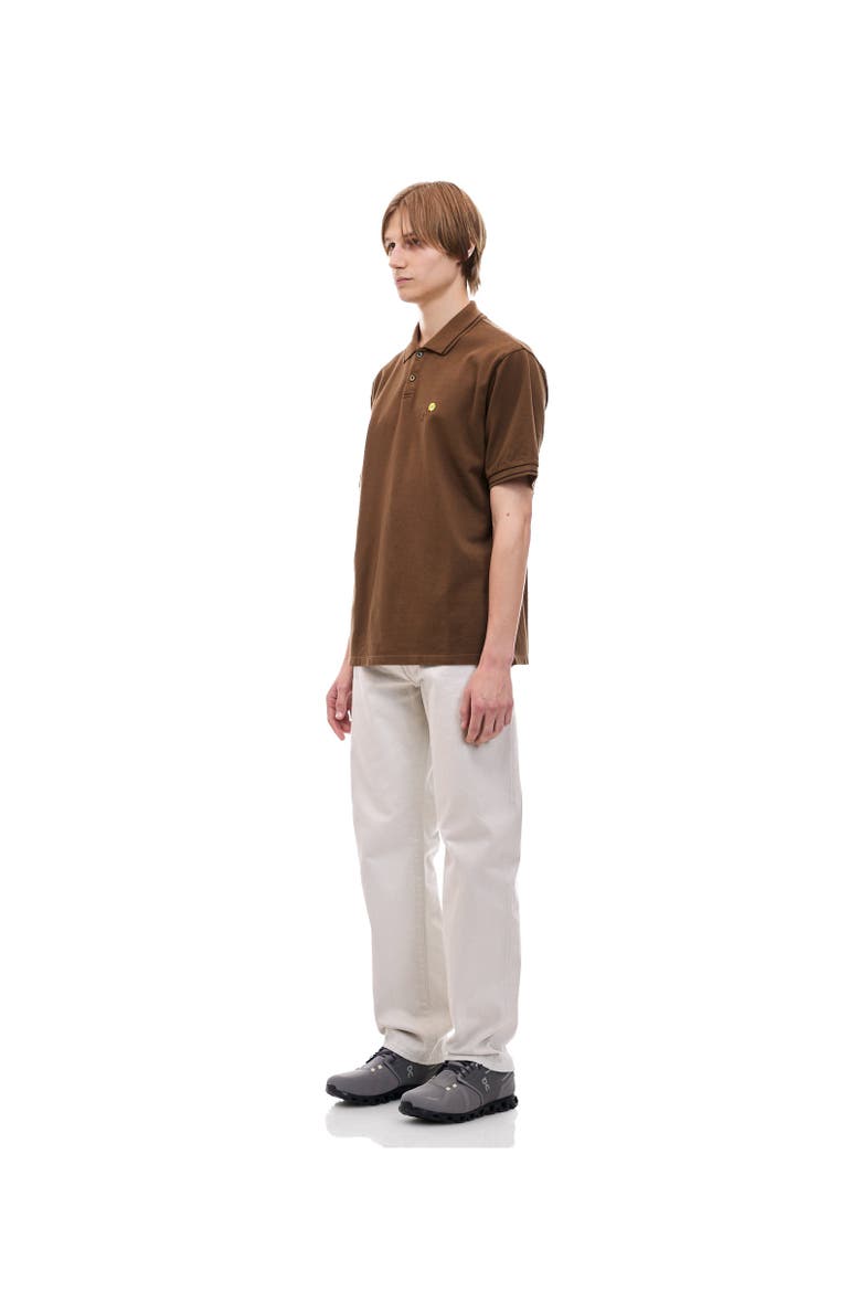 Floral Polo, Alternate, color, Brown