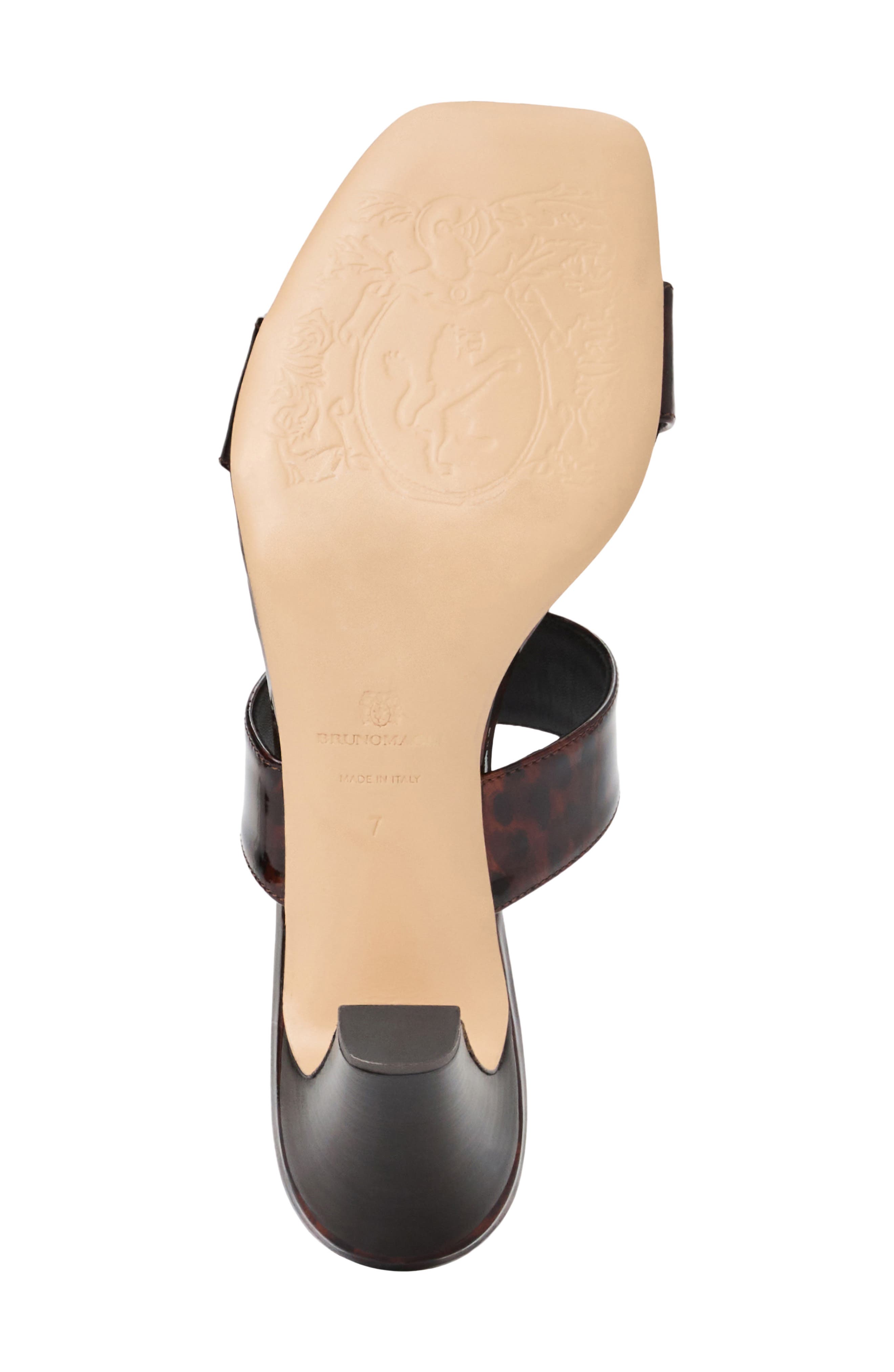 Vezza Embossed Slide Sandal, Alternate, color, TORTOISE PATENT