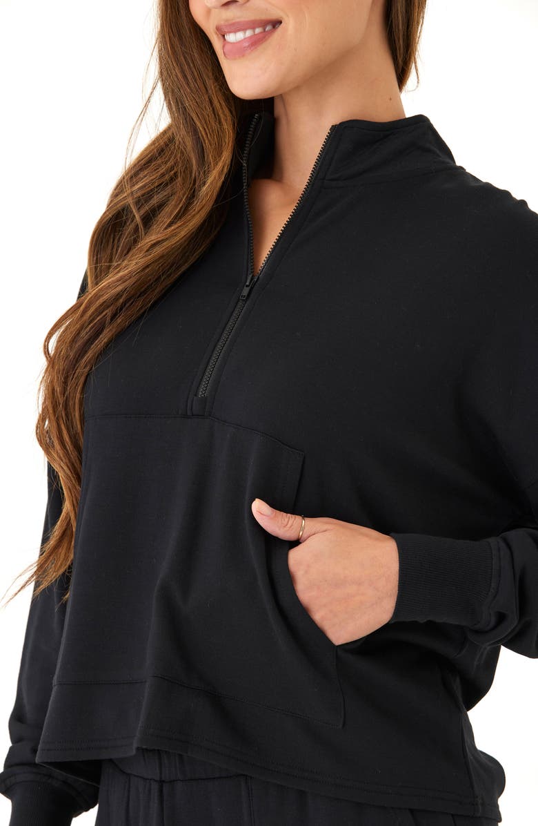 Threads 4 Thought Florynce Feather Fleece Half Zip Sweatshirt, Alternate, color,