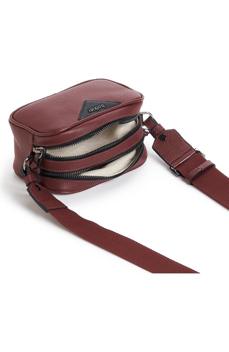 Botkier Allen Leather Crossbody Camera Bag, Alternate, color, Malbec