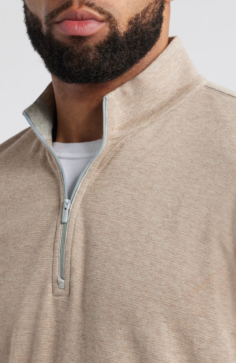 johnnie-O Hanks Quarter Zip Pullover, Alternate, color, Hazelnut