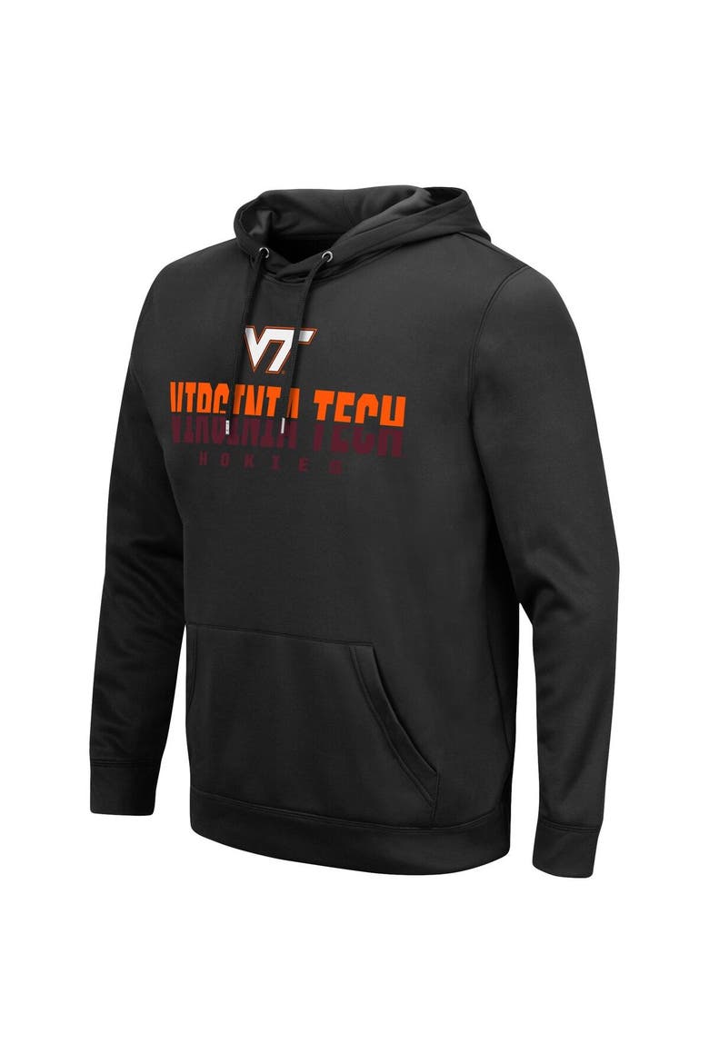 Men's Colosseum Black Virginia Tech Hokies Lantern Pullover Hoodie, Alternate, color, Black
