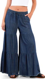 Billy T Fancy Cotton Blend Tiered Pants