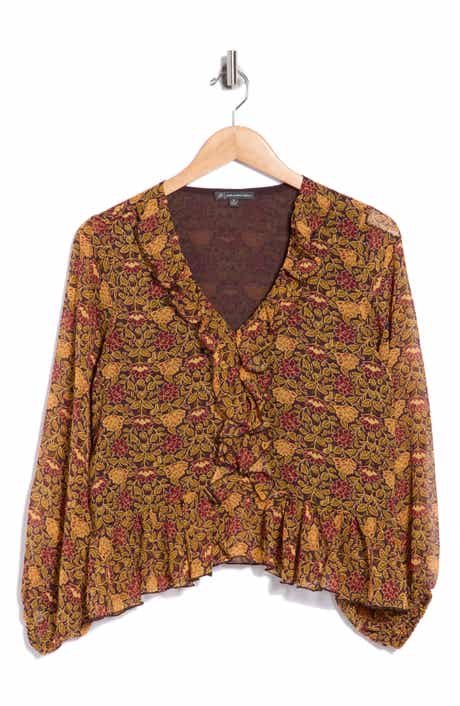 Ruffle Peplum Top