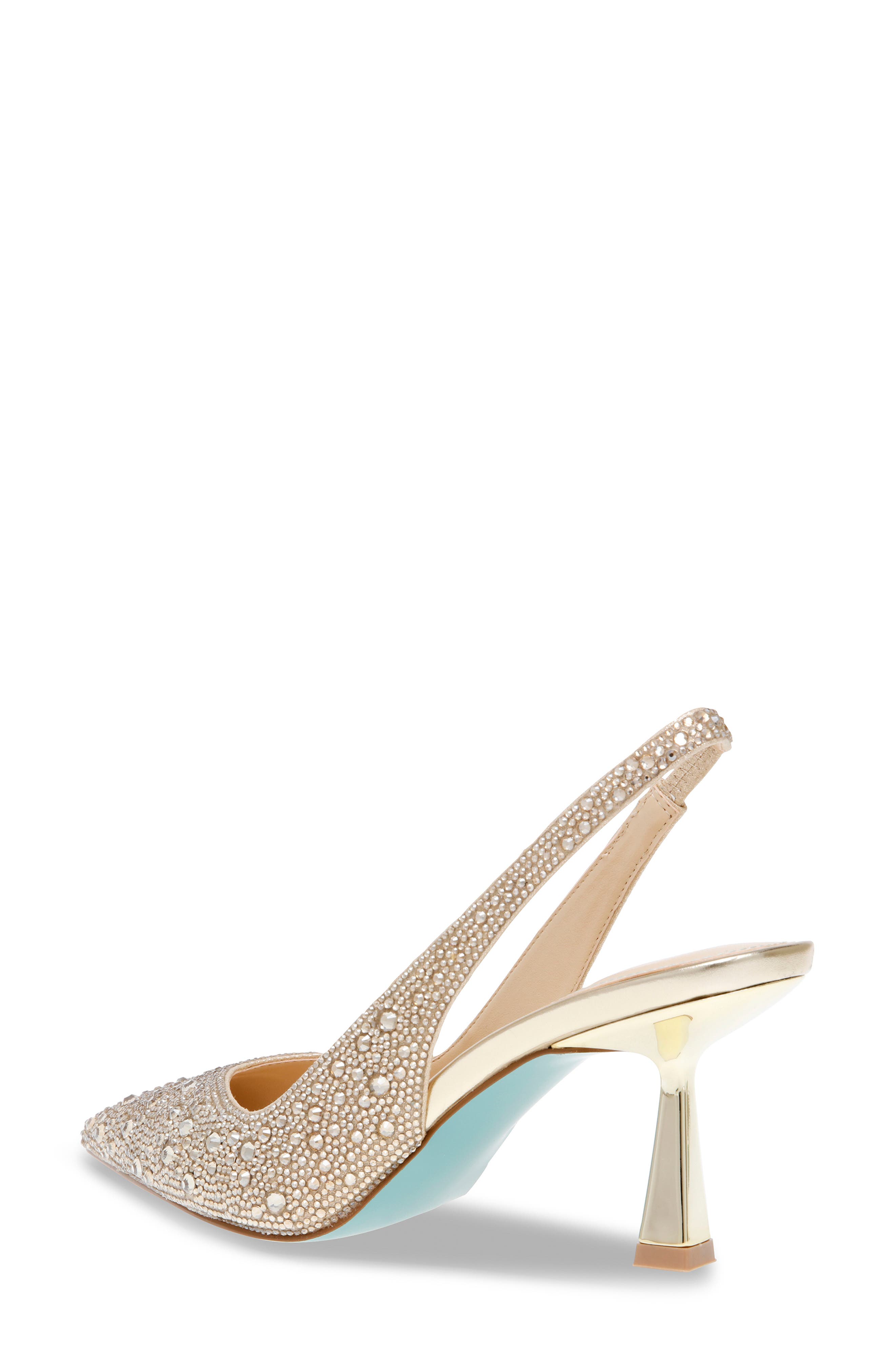 Clark Slingback Pointed Toe Pump, Alternate, color, LT GOLD
