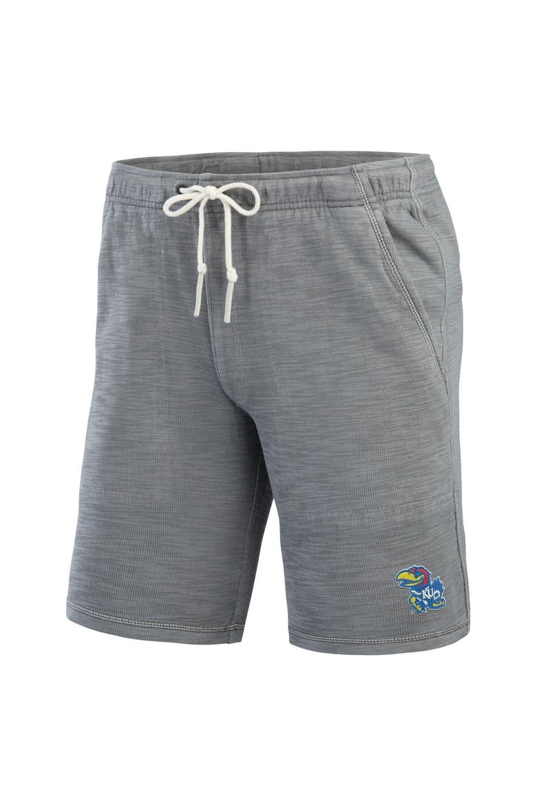 Men's Tommy Bahama Gray Kansas Jayhawks Tobago Bay Tri-Blend Shorts, Alternate, color, Gray